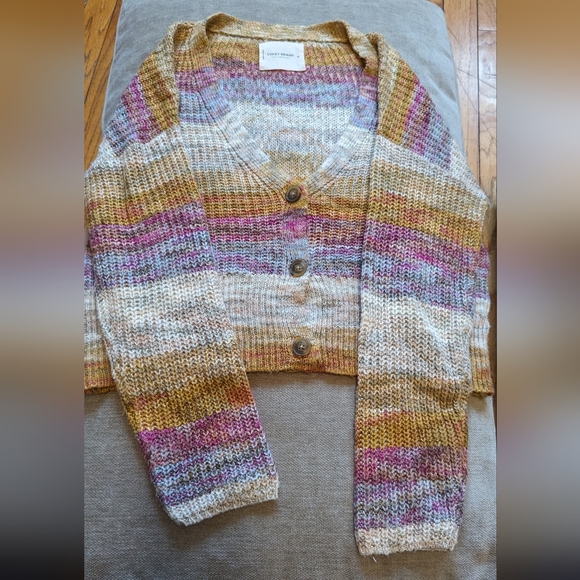 lucky brand, rainbow cardigan sweater, Xs - Picture 5 of 5